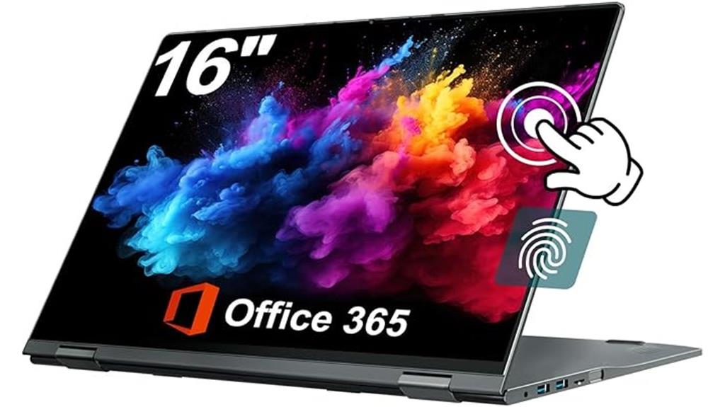 16 inch laptop with office