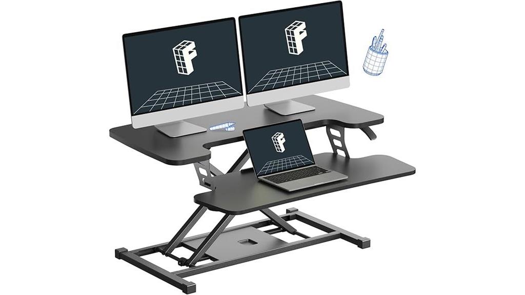 32 inch adjustable desk