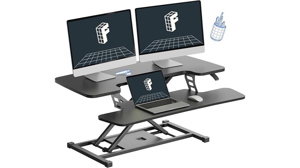 36 inch dual monitor riser
