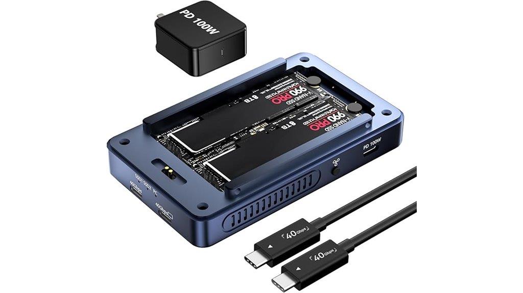 40gbps m 2 ssd enclosure