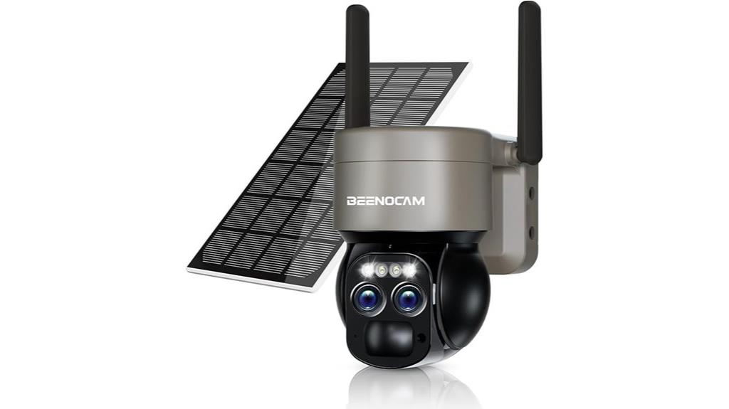4k dual lens outdoor security