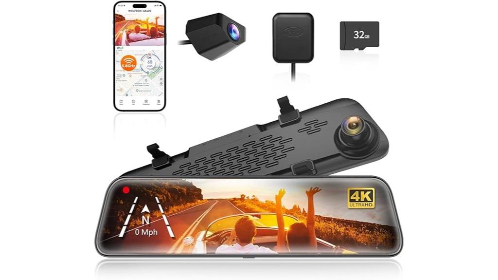 4k mirror dash cam