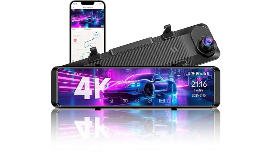 4k rearview dash cam