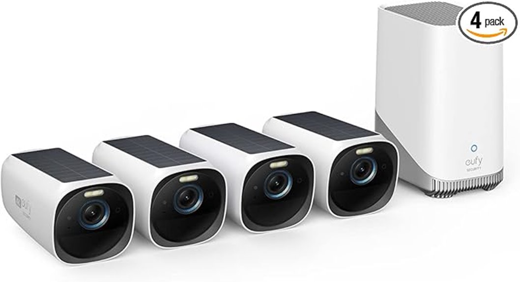 4k solar security cameras