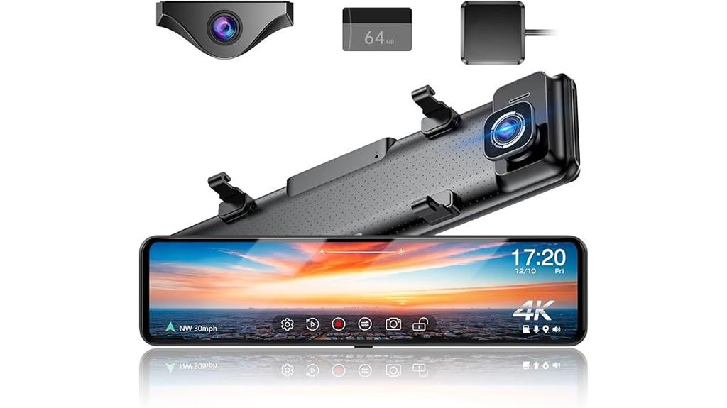 4k uhd dual dash cam