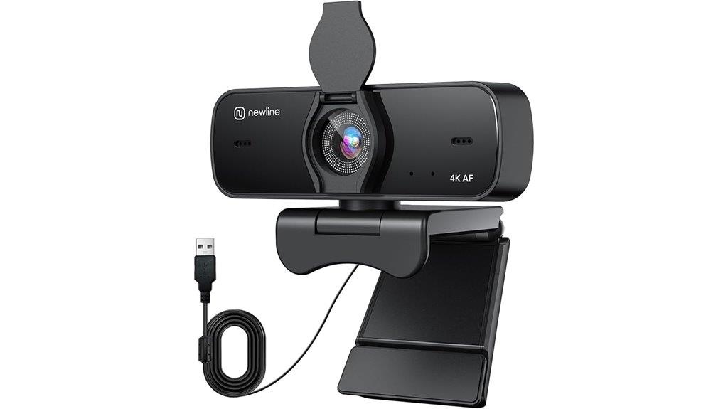 4k webcam with microphone