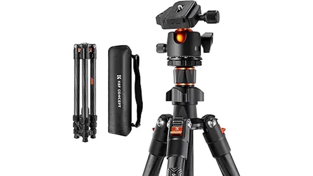 64 inch carbon fiber tripod