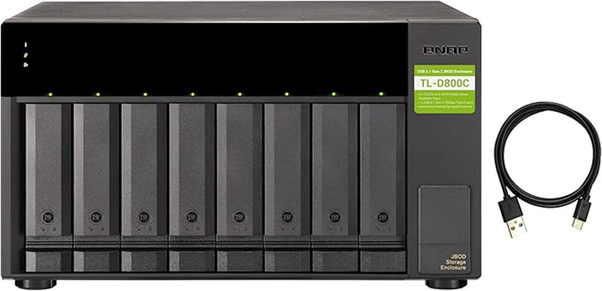 8 bay desktop storage enclosure