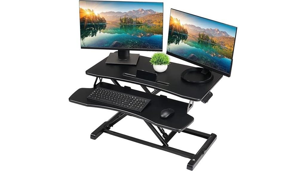 adjustable 32 inch standing desk