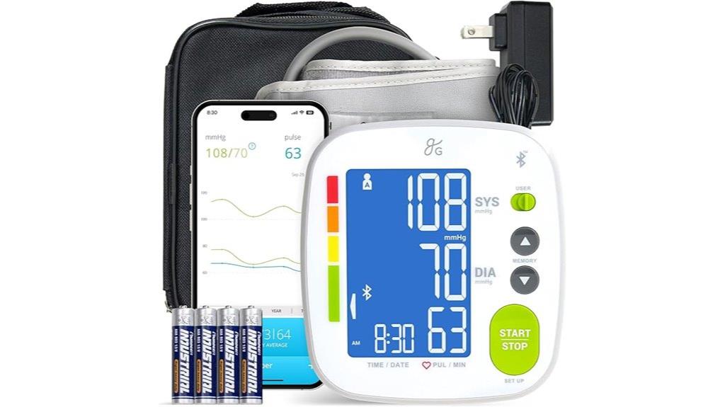 adjustable cuff blood monitor