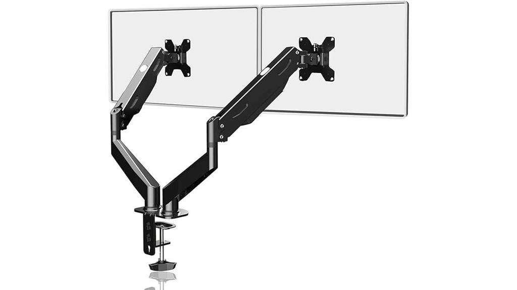 adjustable dual monitor mount