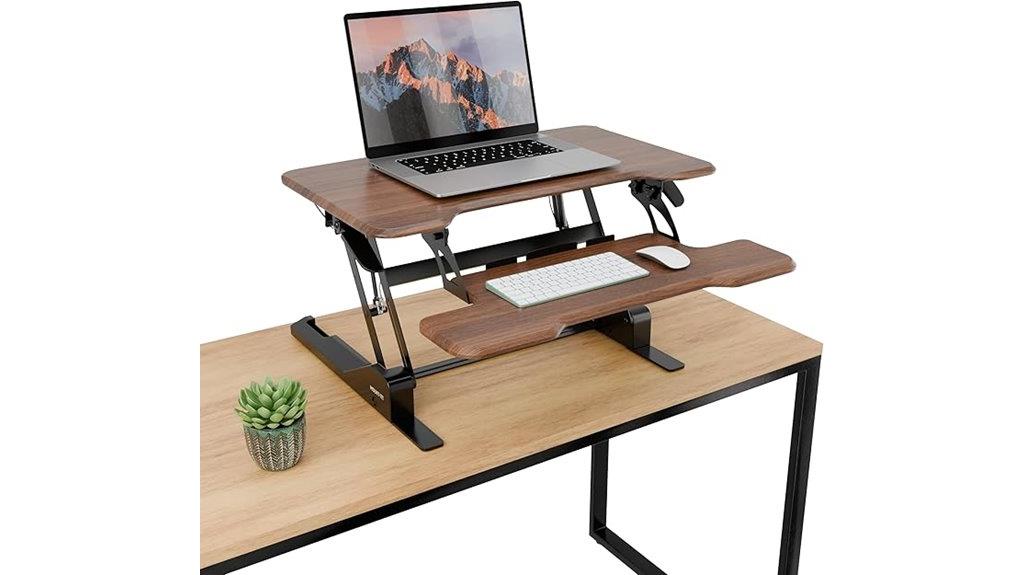 adjustable standing desk converter