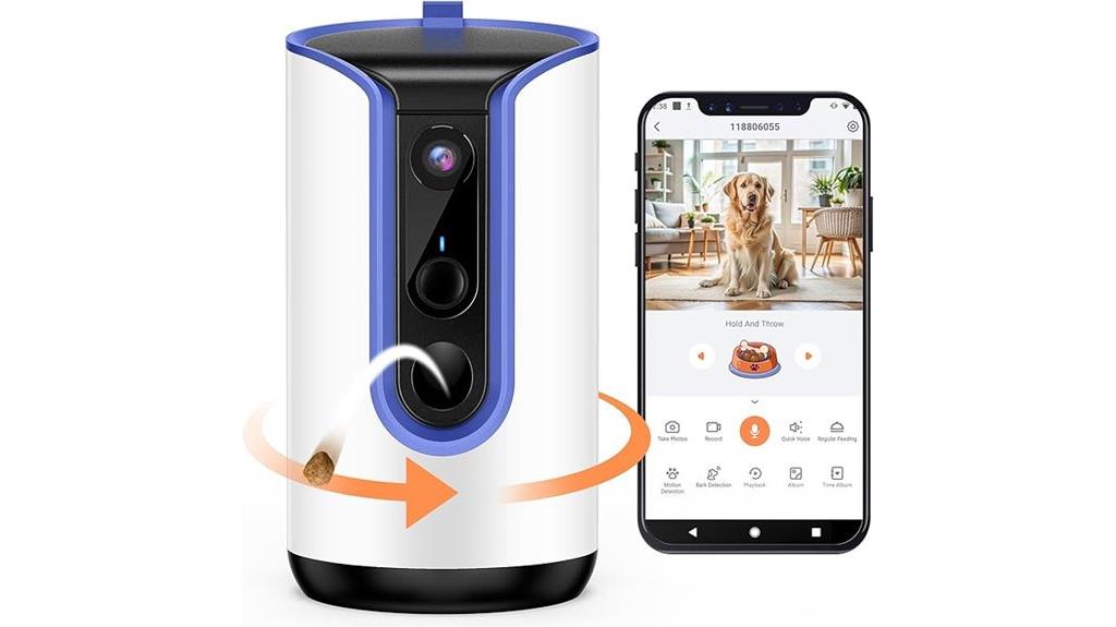ai pet camera with dispenser