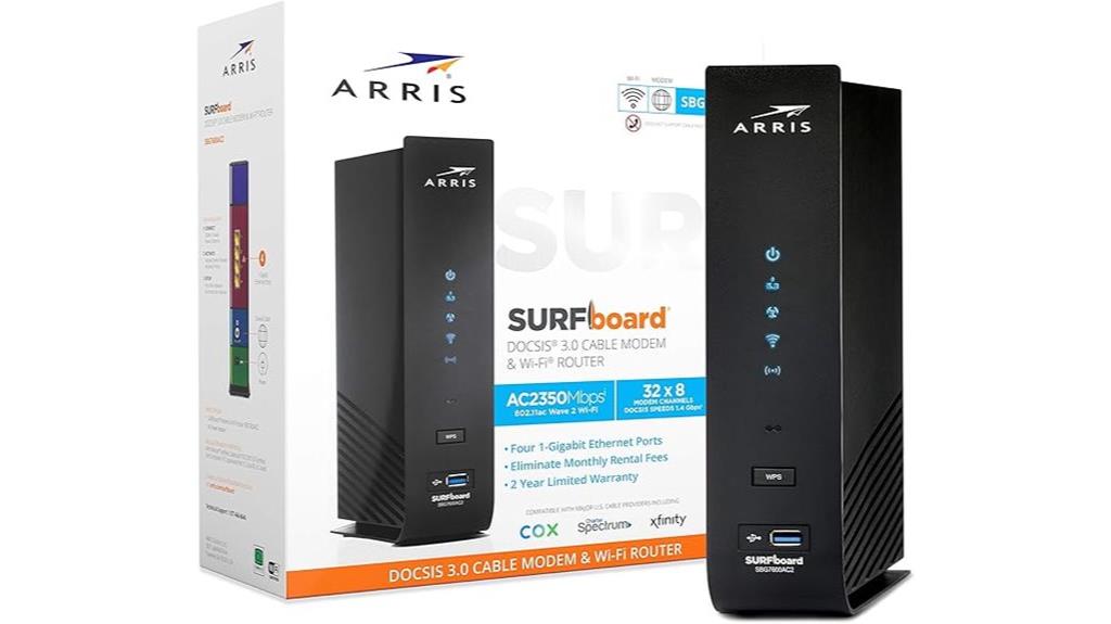 arris sbg7600ac2 router
