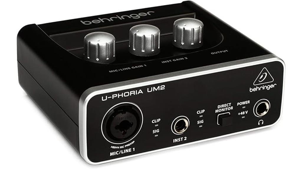 behringer um2 audio interface