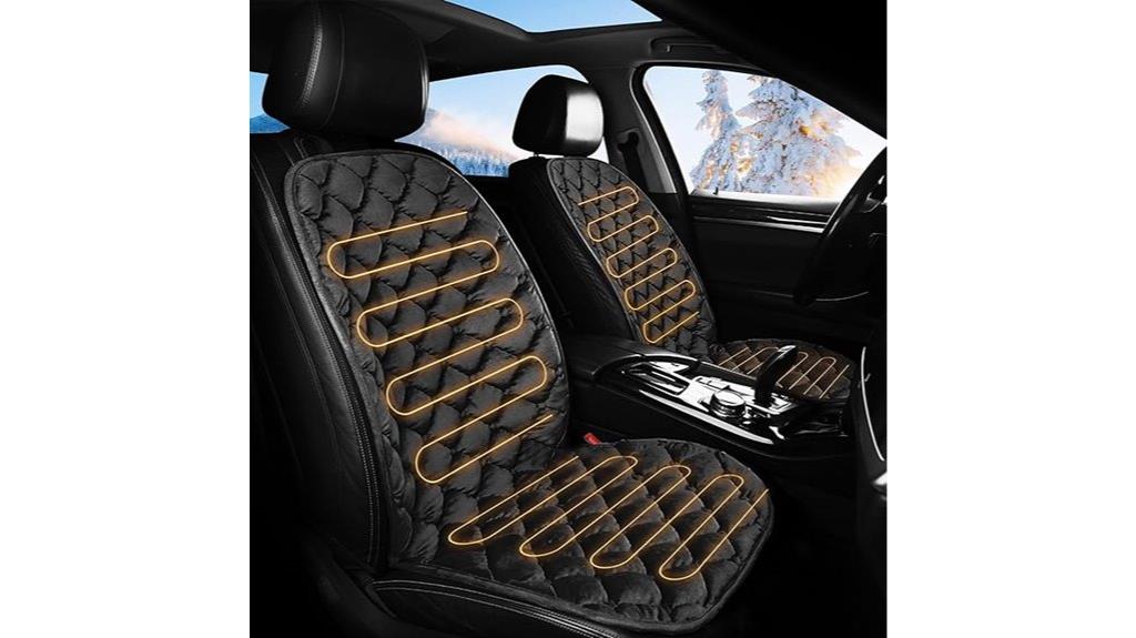 black driver passenger seat cushion
