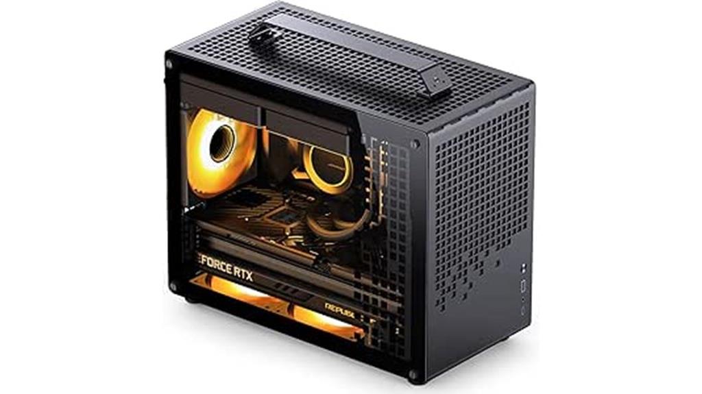 black micro atx mini tower