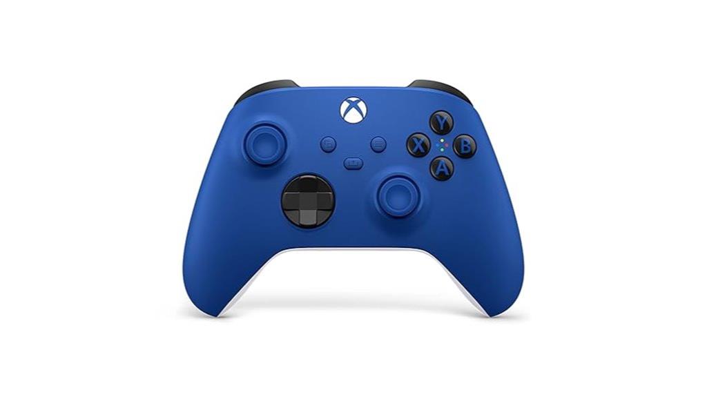 blue wireless gaming controller