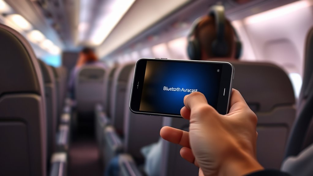 bluetooth auracast flight sharing