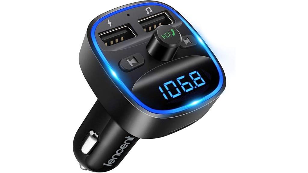 bluetooth fm transmitter with charging