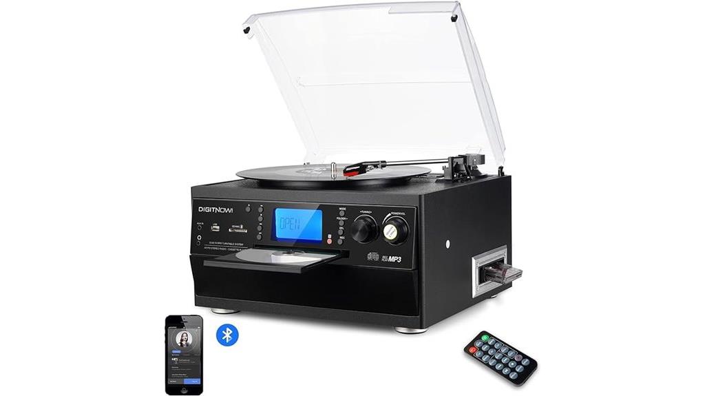 bluetooth record player speaker