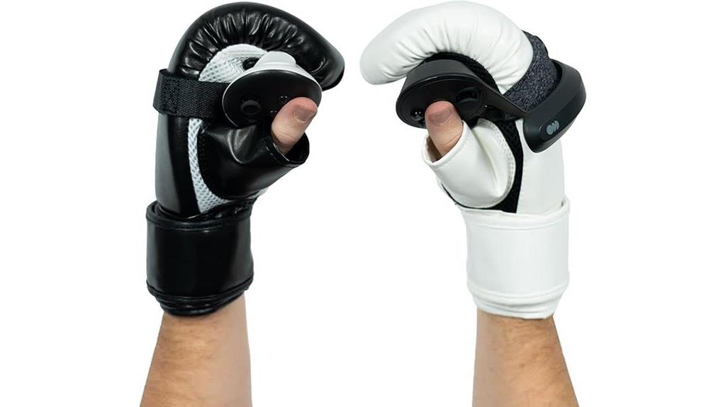 boxing gloves and vr controller