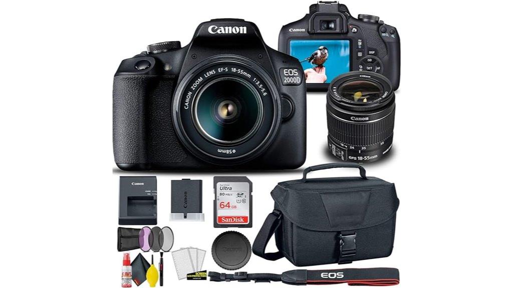 canon eos 2000d dslr bundle