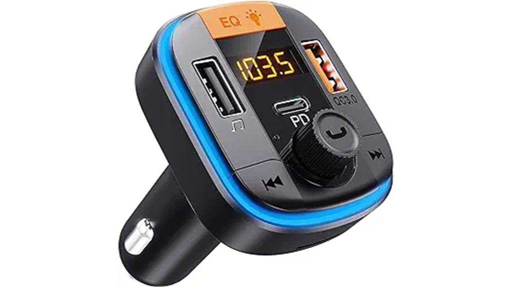 car bluetooth fm transmitter