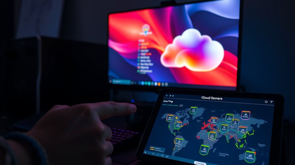 choose nearest game server