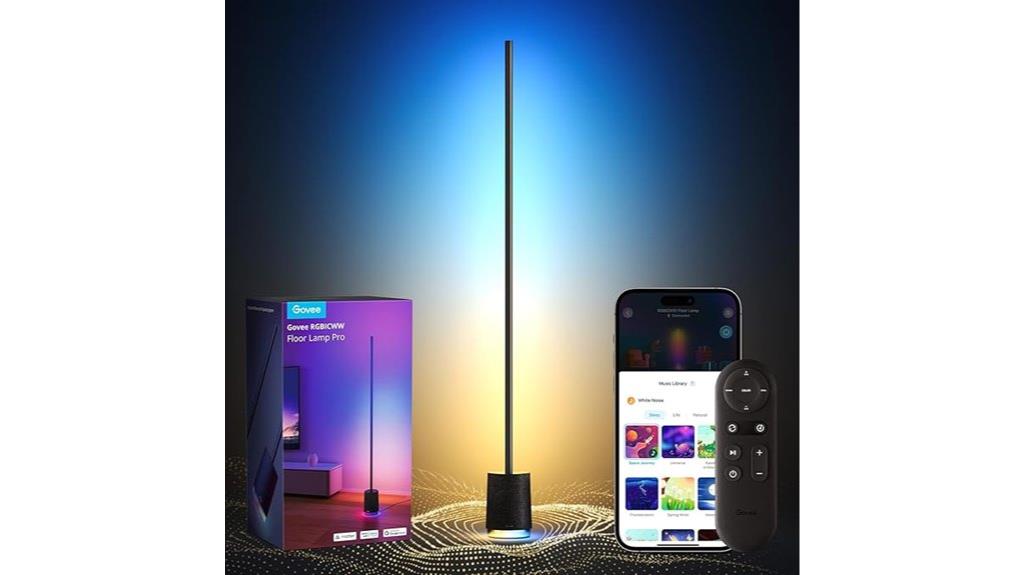 colorful bluetooth floor lamp