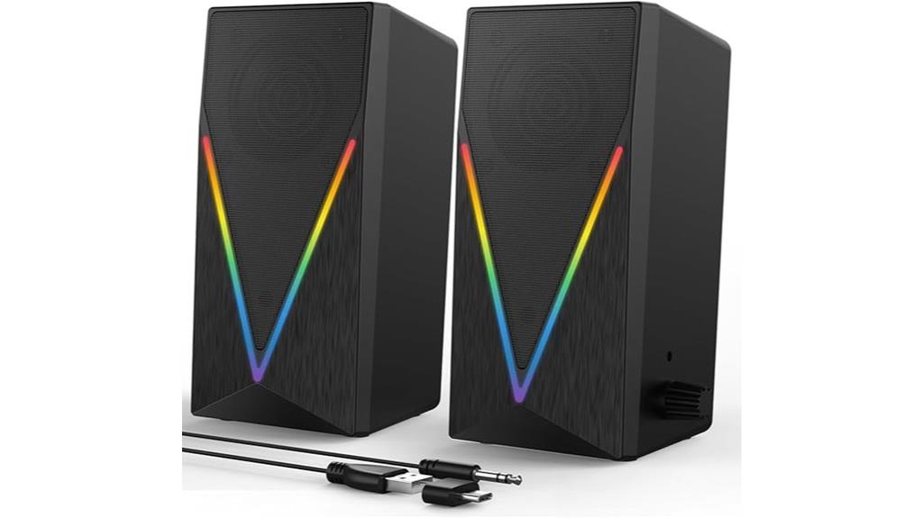 colorful usb gaming speakers