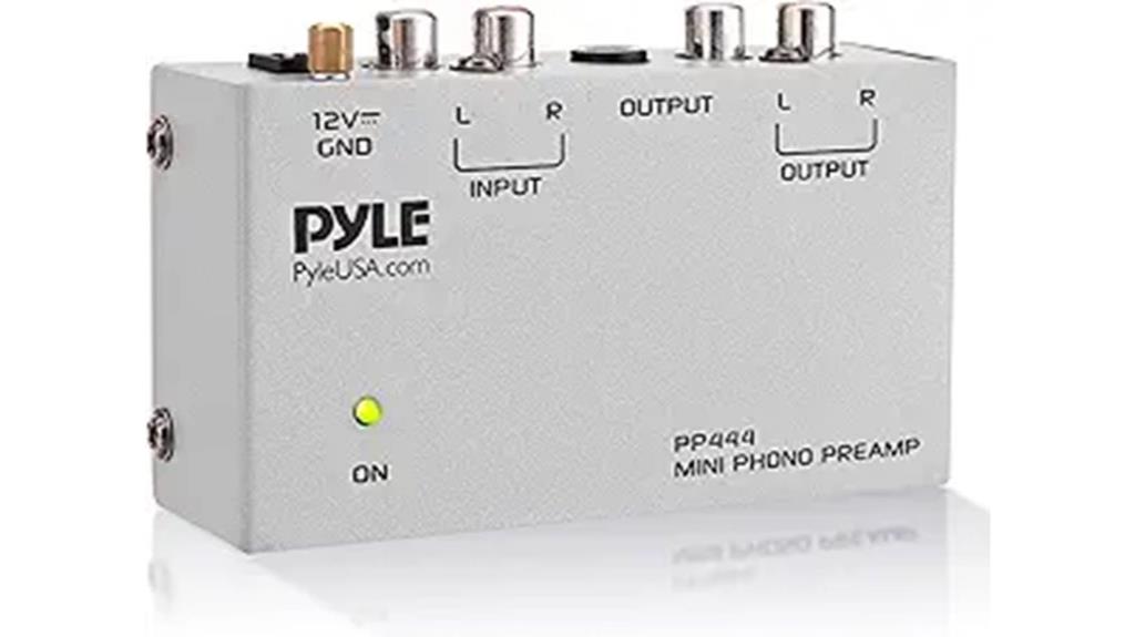 compact phono preamp device