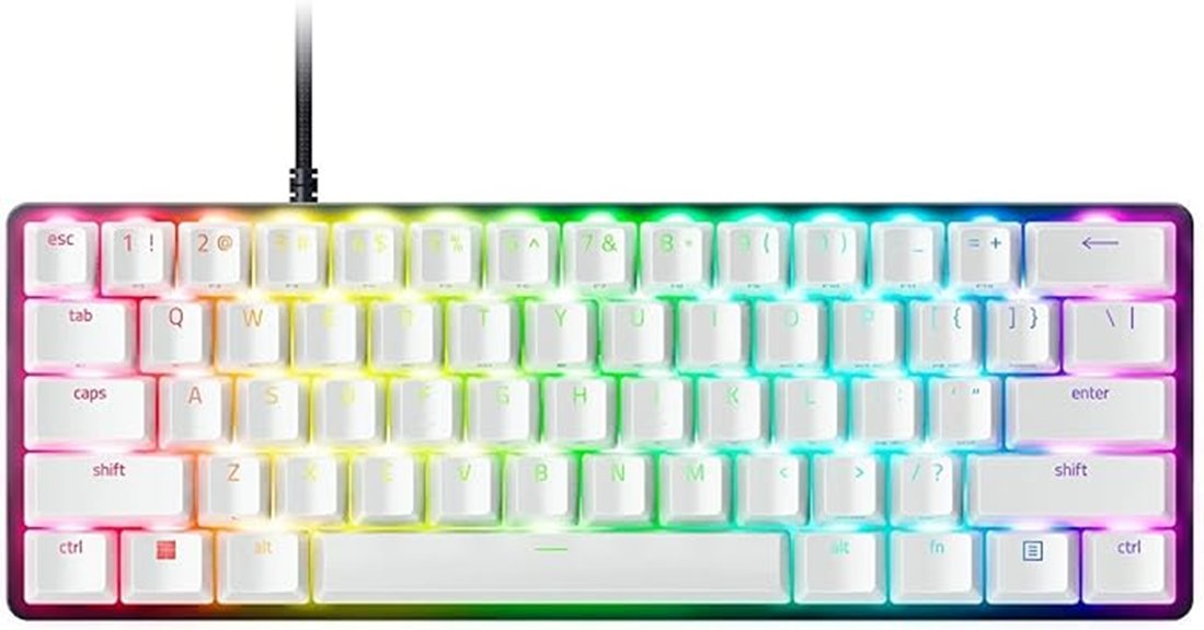 compact red switch keyboard