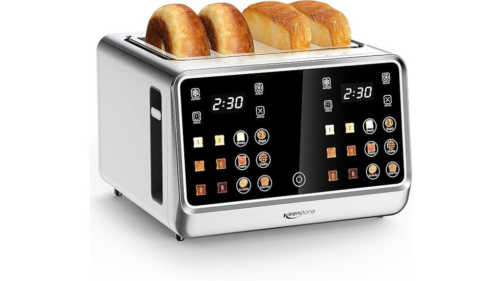 digital 4 slice toaster