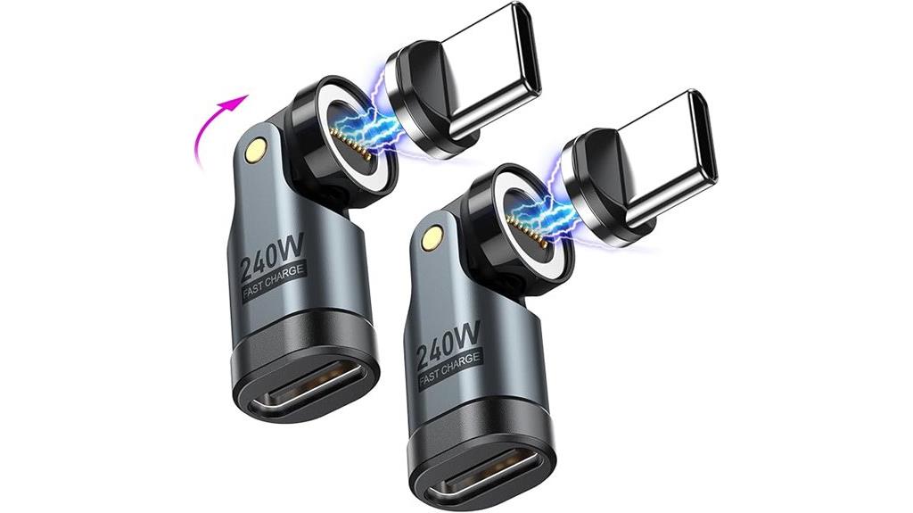dual usb c magnetic power adapters