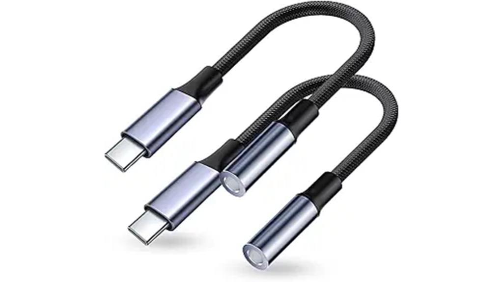 dual usb c to audio