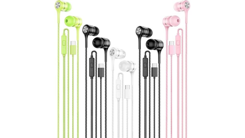 five pack usb c earbuds