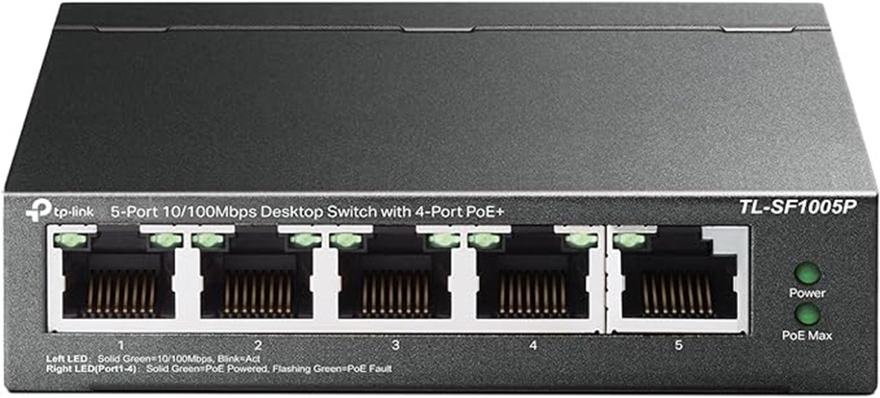 five port poe switch