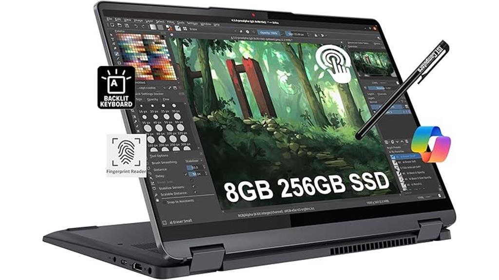 flexible 14 inch touchscreen laptop