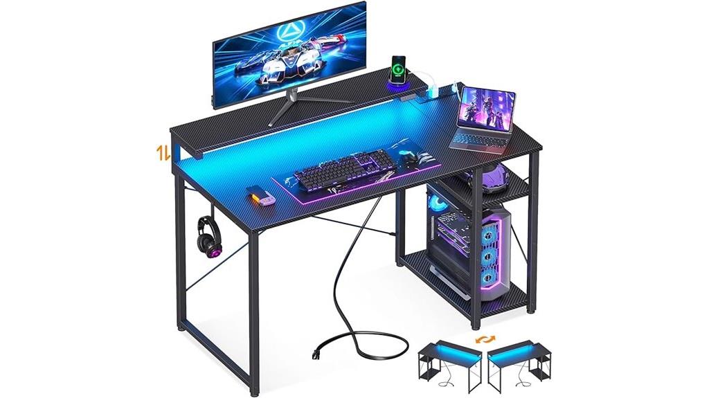 gaming desk with led