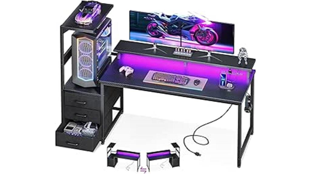 gaming desk with usb