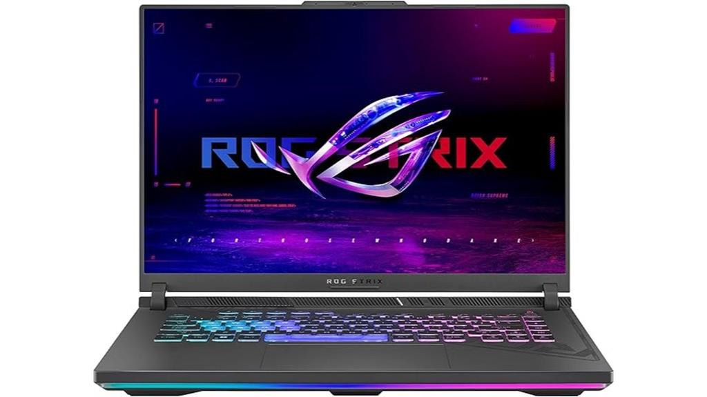 gaming laptop with rog strix