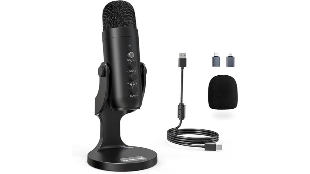 gaming usb microphone with controls