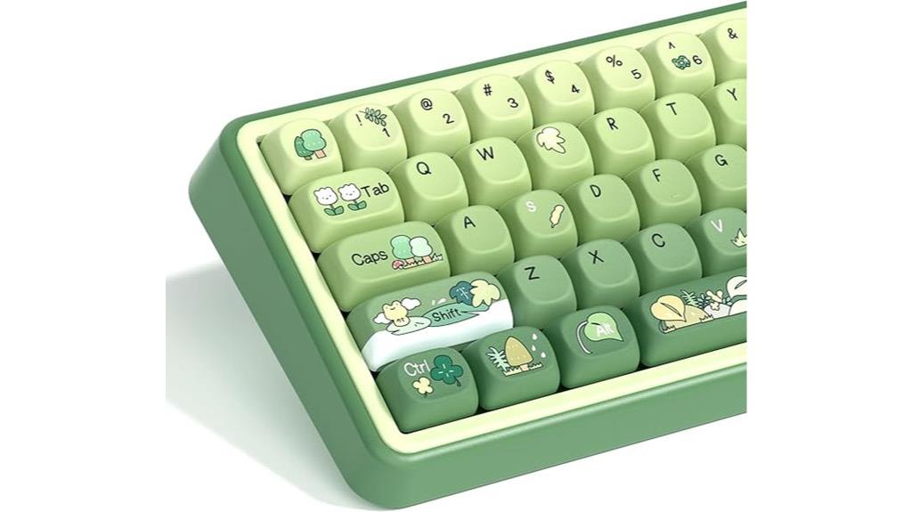 green frog keyboard caps