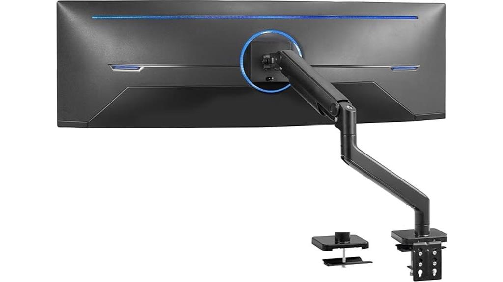 heavy duty aluminum monitor arm