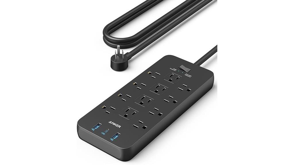 high capacity multi outlet strip