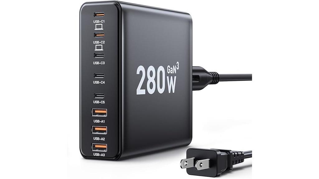 high power usb c charging station