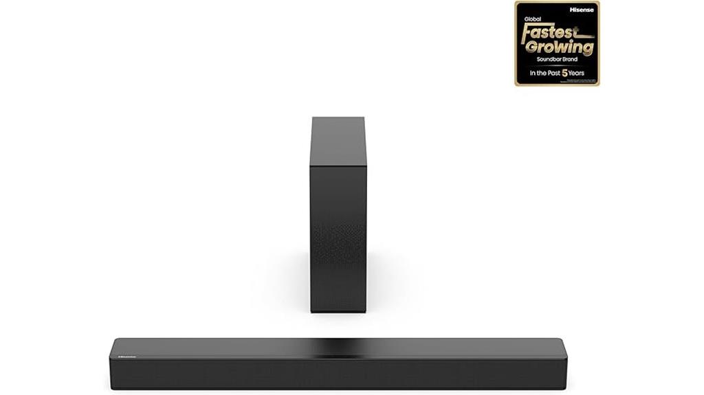 hisense 2 1 channel soundbar