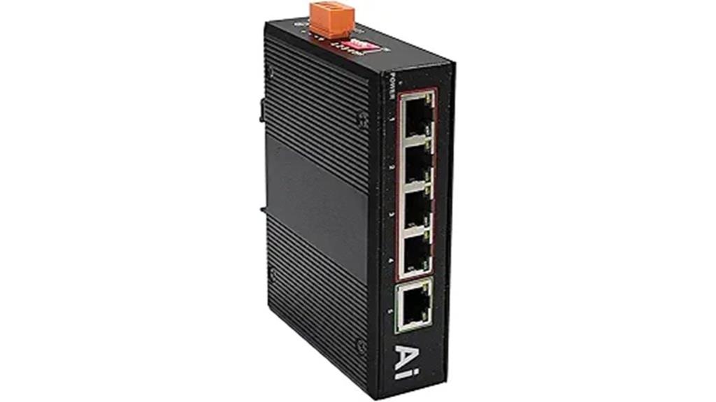 industrial 5 port ethernet switch