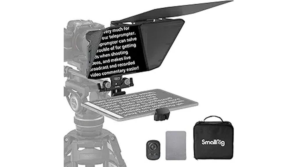 ipad teleprompter size